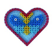 Piastra a cuore 15x18 cm per perline da stiro Hama MAXI x1
