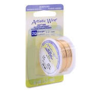 Filo di rame artistico 0,81 mm - placcato argento Dorato x5,5m