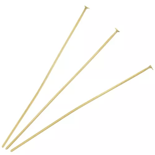 Chiodini a testa piatta 40x0,6 mm - Acciaio inox 304L dorato x10