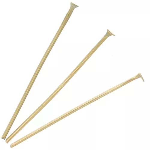 Chiodini a testa piatta 20x0,6 mm - Acciaio inox 304L dorato x10