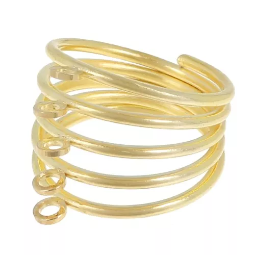 Anello a 5 anelli - Misura 53 - Oro x1