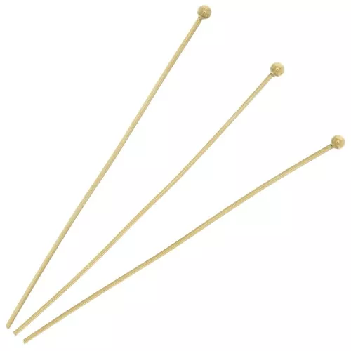 Chiodini a testa sferica 50x0,7 mm - Acciaio inox 304L dorato x10