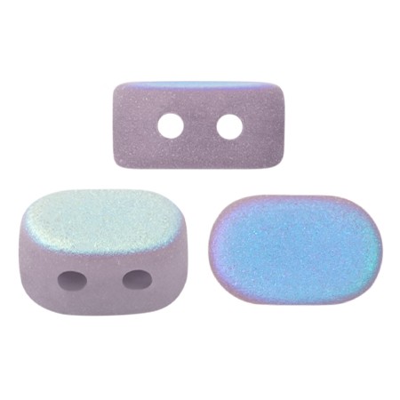 Perle in vetro Lipsi® di Puca® 4x6 mm - Opaque Amethyst Mat AB x10g