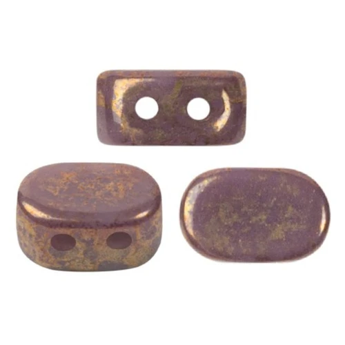 Perle in vetro Lipsi® di Puca® 4x6 mm - Opaque Amethyst Bronze x10g