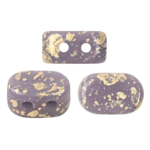 Perle in vetro Lipsi® di Puca® 4x6 mm - Opaque Amethyst Splash x10g