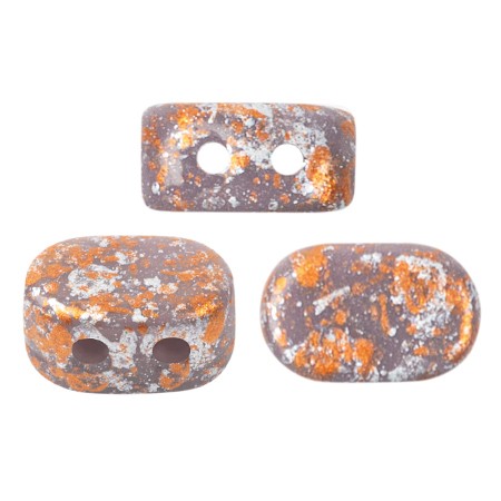 Perle in vetro Lipsi® di Puca® 4x6 mm - Opaque Amethyst Tweedy x10g