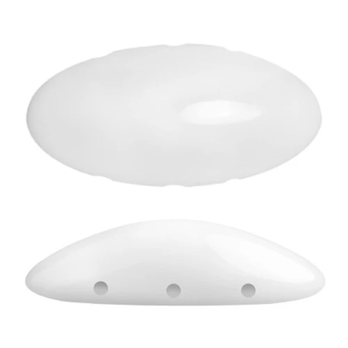 Athos 3D 3 trous® par Puca® 20x10 mm - Opaque White x1