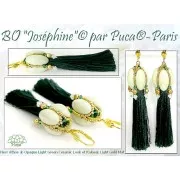 Athos 3D 3 trous® par Puca® 20x10 mm - Opaque White x1