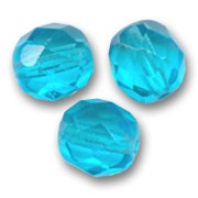 Sfaccettate mm 8 Aquamarine  x20