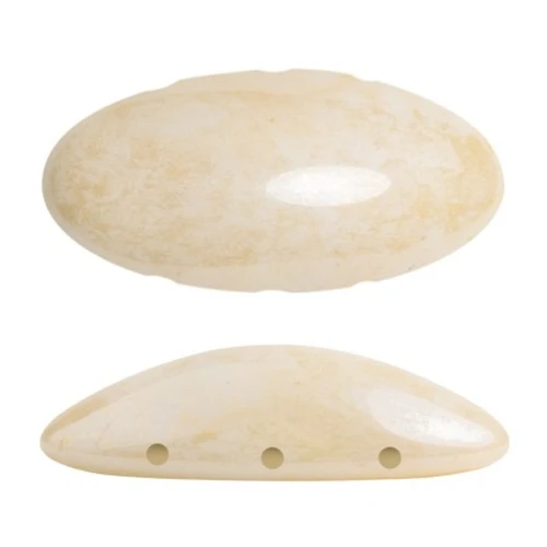 Athos 3D 3 trous® par Puca® 20x10 mm - Opaque Beige Ceramic Look x1