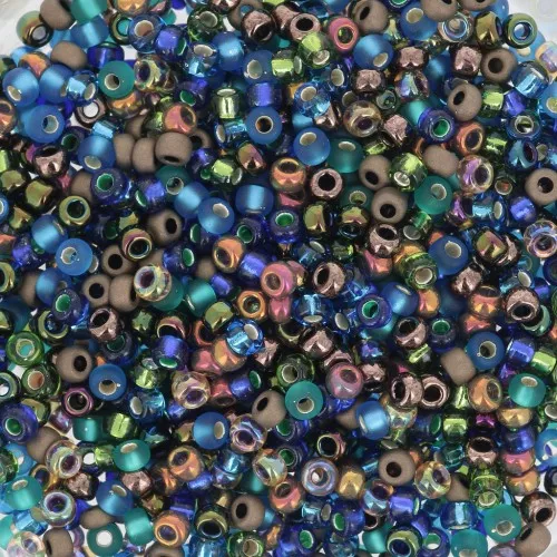 Mix Rocaille Miyuki 11/0 MIX-44 - Peacock Garden x8gr
