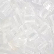 Tile beads 6 mm Crystal x50