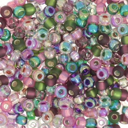 Mix de rocailles Miyuki 8/0 MIX-17 - Heather x8g