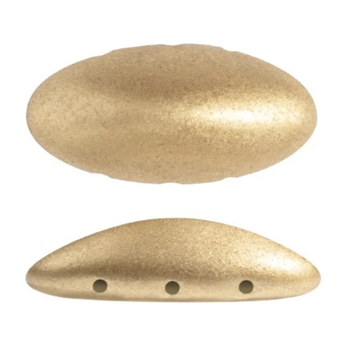 Athos 3D 3 trous® par Puca® 20x10 mm - Gold Mat x1