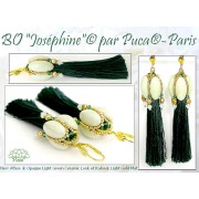 Athos 3D 3 trous® par Puca® 20x10 mm - Gold Mat x1