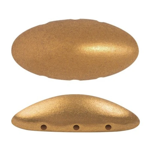 Athos 3D 3 trous® par Puca® 20x10 mm - Golden Mat x1