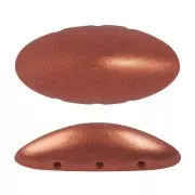 Athos 3D 3 trous® par Puca® 20x10 mm - Red Copper Mat x1