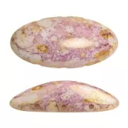 Athos 3D 3 trous® par Puca® 20x10 mm - Opaque Mix Rose Gold Ceramic Look x1