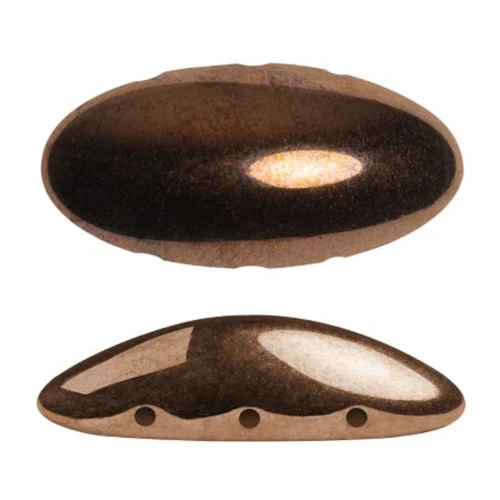 Athos 3D 3 trous® par Puca® 20x10 mm - Dark Bronze x1