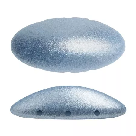 Athos 3D 3 trous® par Puca® 20x10 mm - Light Blue Metallic Mat x1