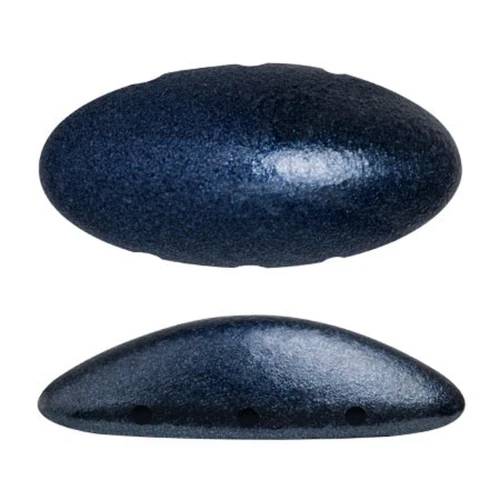 Athos 3D 3 trous® par Puca® 20x10 mm - Dark Blue Metallic Mat x1