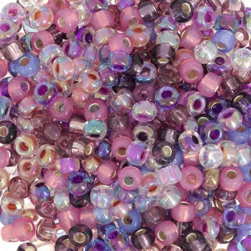 Mix de rocailles Miyuki 8/0 MIX-06 - Passionflower x8g