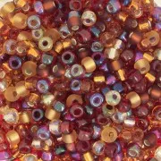 Mix de rocailles Miyuki 8/0 MIX-30 - Cranberry Harvest x8g