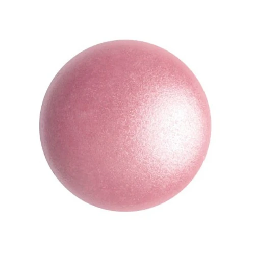 Cabochon rotondo in vetro di Puca® 18 mm - Pink Pearl x1