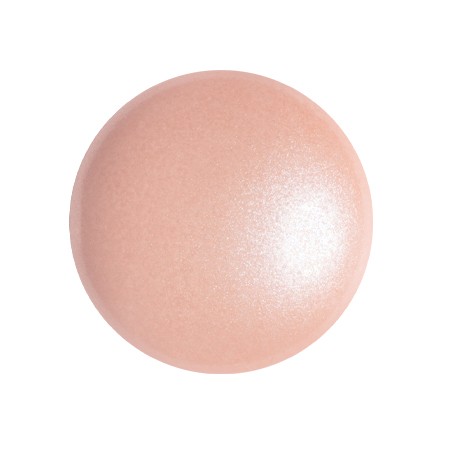 Cabochon rotondo in vetro di Puca® 18 mm - Light Peach Pearl x1