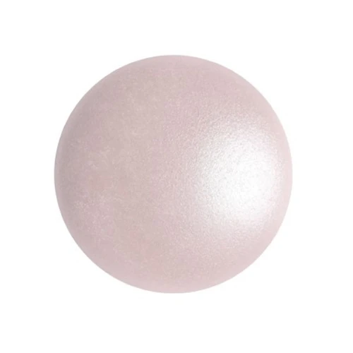 Cabochon rotondo in vetro di Puca® 18 mm - Rosaline Pearl x1