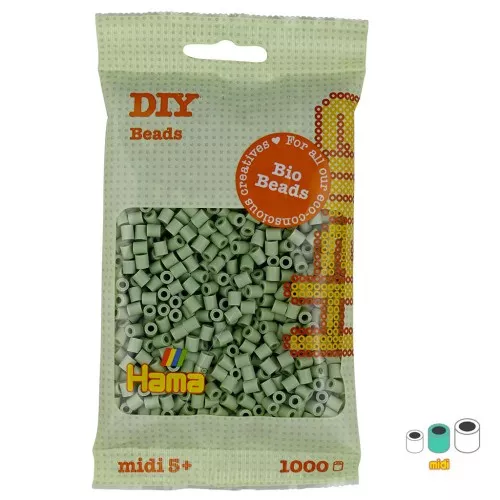Perline da stiro Hama Bio - MIDI 5 mm - Eucalipto (n°101) x1000