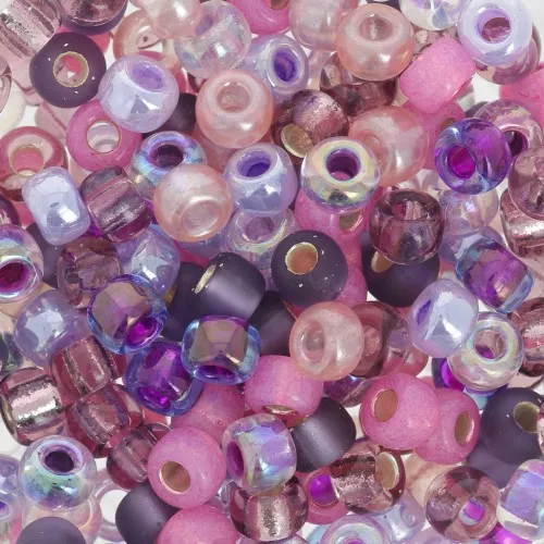 Mix de rocailles Miyuki 6/0 MIX-03 - Passionflower x8g
