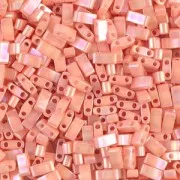 Miyuki Half Tila Beads 5x2.3x1.9 mm HTL-596 - Op Tea Rose Luster x10g