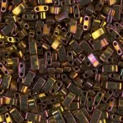 Perline Miyuki Half Tila 5x2,3x1,9 mm HTL-462 - Gold Iris Metallic x10 g