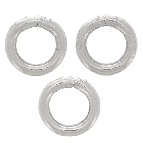 Anelli chiusi 5x1 mm - Argento 925 x10