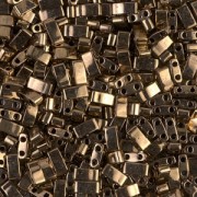 Perline Miyuki Half Tila 5x2,3x1,9 mm HTL-457 - Bronzo scuro metallizzato x10 g