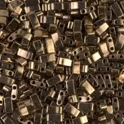 Perline Miyuki Half Tila 5x2,3x1,9 mm HTL-457 - Bronzo scuro metallizzato x10 g