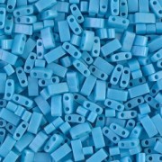 Miyuki Half Tila Beads 5x2.3x1.9 mm HTL-413 - Op Turquoise Blue x10g|raw }}