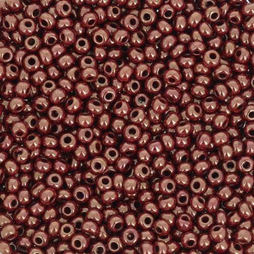 Perle di semi Preciosa 11/0 2 mm - Oro opaco Chocolate Luster x20g