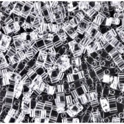 Miyuki Half Tila Beads 5x2.3x1.9 mm HTL-131 - Crystal x10g|raw }}