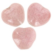 Perline cuore 6x6,5 mm - Rosa opaco Luster x10g|raw }}