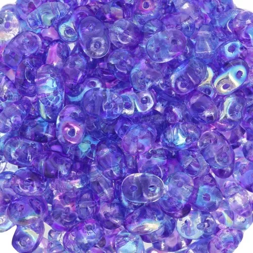 SuperDuo mm. 2.5x5 Summer Rainbow Dark Blue x10g