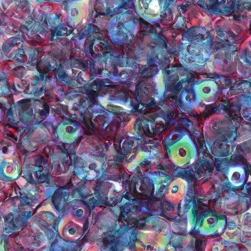 SuperDuo mm. 2.5x5 Summer Rainbow Dark Violet x10g