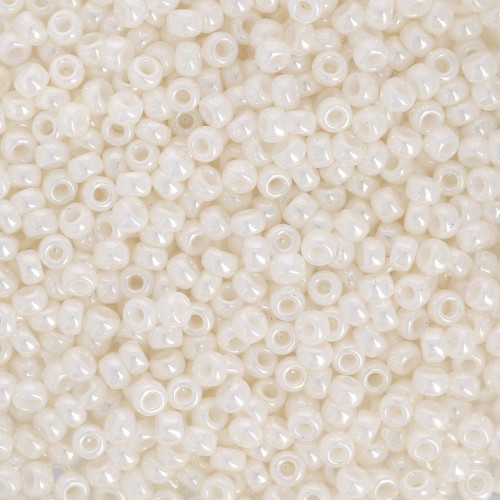 Rocaille Miyuki 11/0 591 - Ivory Pearl Ceylon paquet de 100g