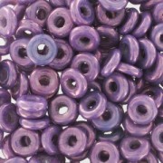 O Bead 4 mm Opaque Luster Amethyst x5g|raw }}