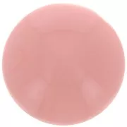 Cabochon rotondo di 12 mm in resina opaca - Rosa salmone x1