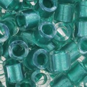 Miyuki Delica 8/0 DBL0904 - Spkl Aqua Green Lined Crystal x8g