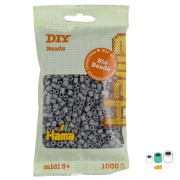 Perline da stiro Hama Bio - MIDI 5 mm - Grigio (n°17) x1000