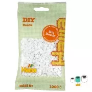 Perline da stiro Hama Bio - MIDI 5 mm - Bianco (n°01) x1000