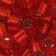 Miyuki Delica 8/0 DBL0043 -  Silver Lined Flame Red x8g